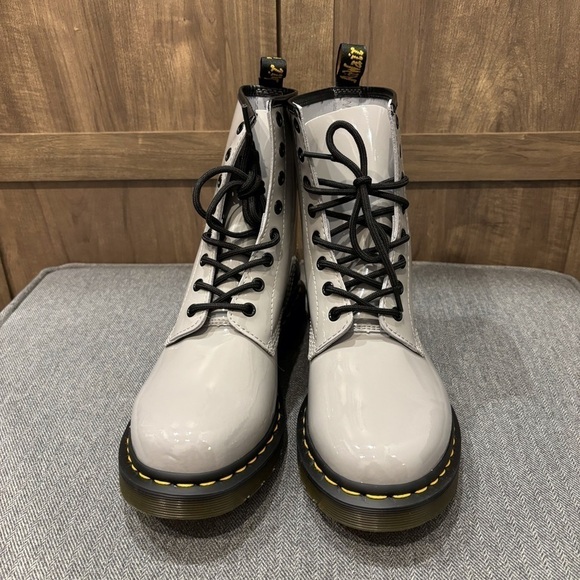 New Dr Marten Zinc Grey Patent Lamper Boot size 10 - Picture 5 of 8